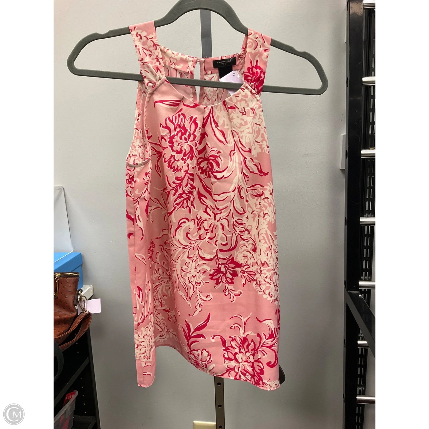 Top Sleeveless By Ann Taylor In Pink, Size: 0