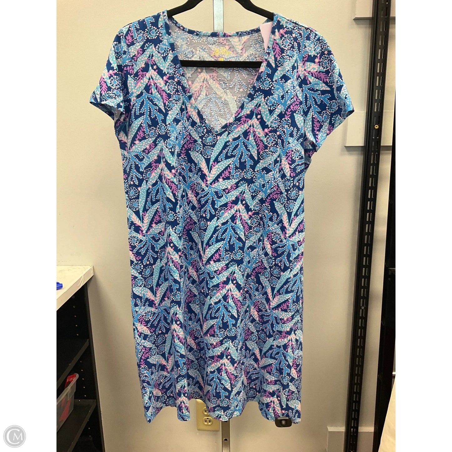 Dress Designer By Lilly Pulitzer In Blue, Size: L