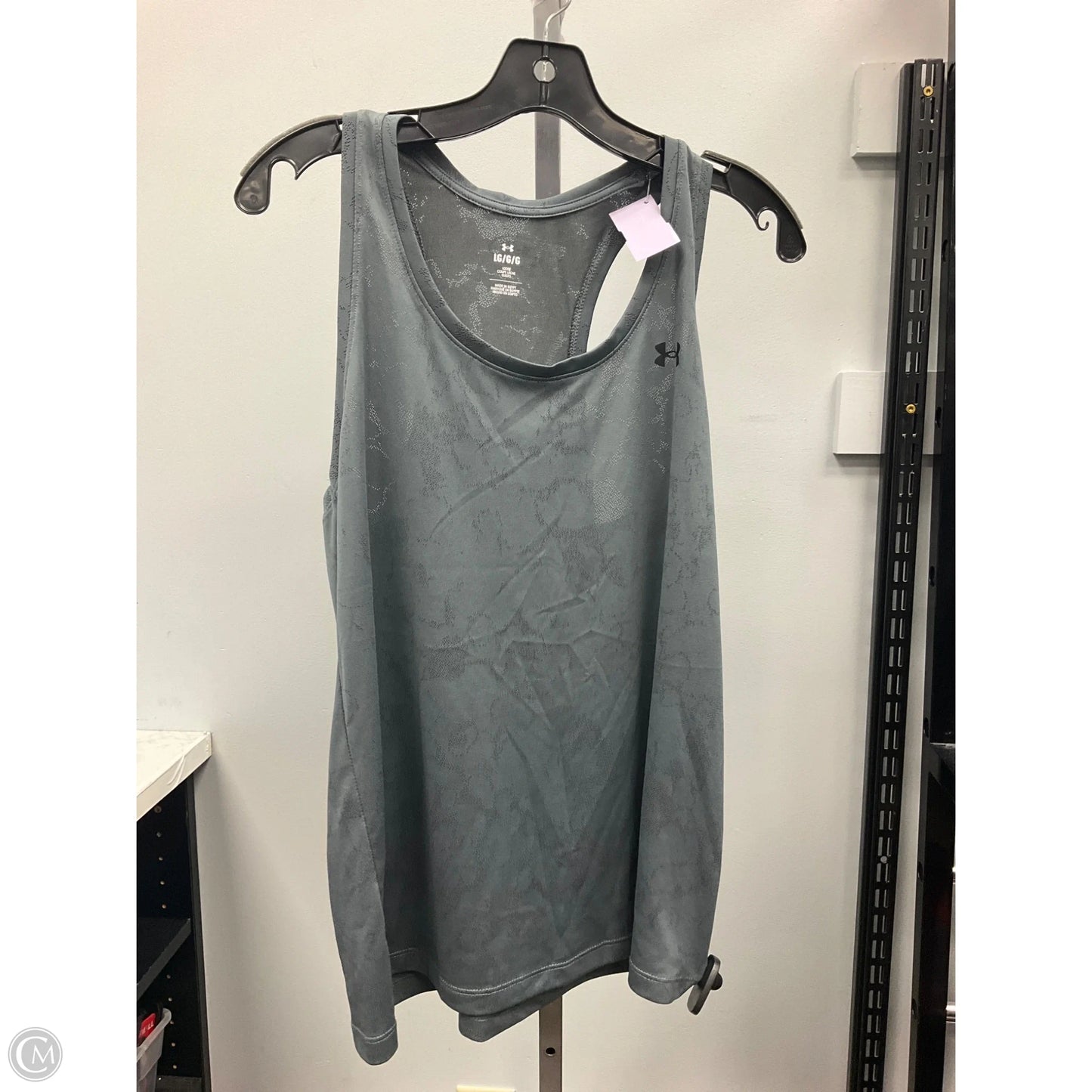 Athletic Tank Top By Under Armour In Grey, Size: L