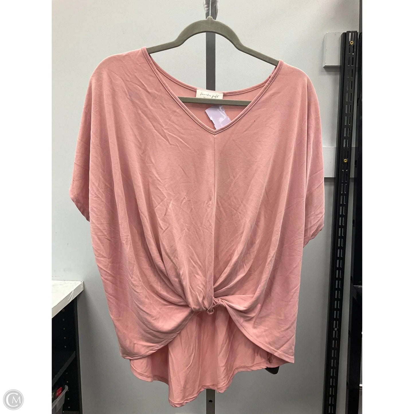 Top Short Sleeve By Lavender Field In Pink, Size: M