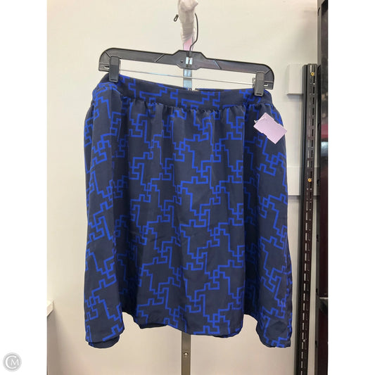 Skirt Mini & Short By Merona In Black & Blue, Size: Xxl