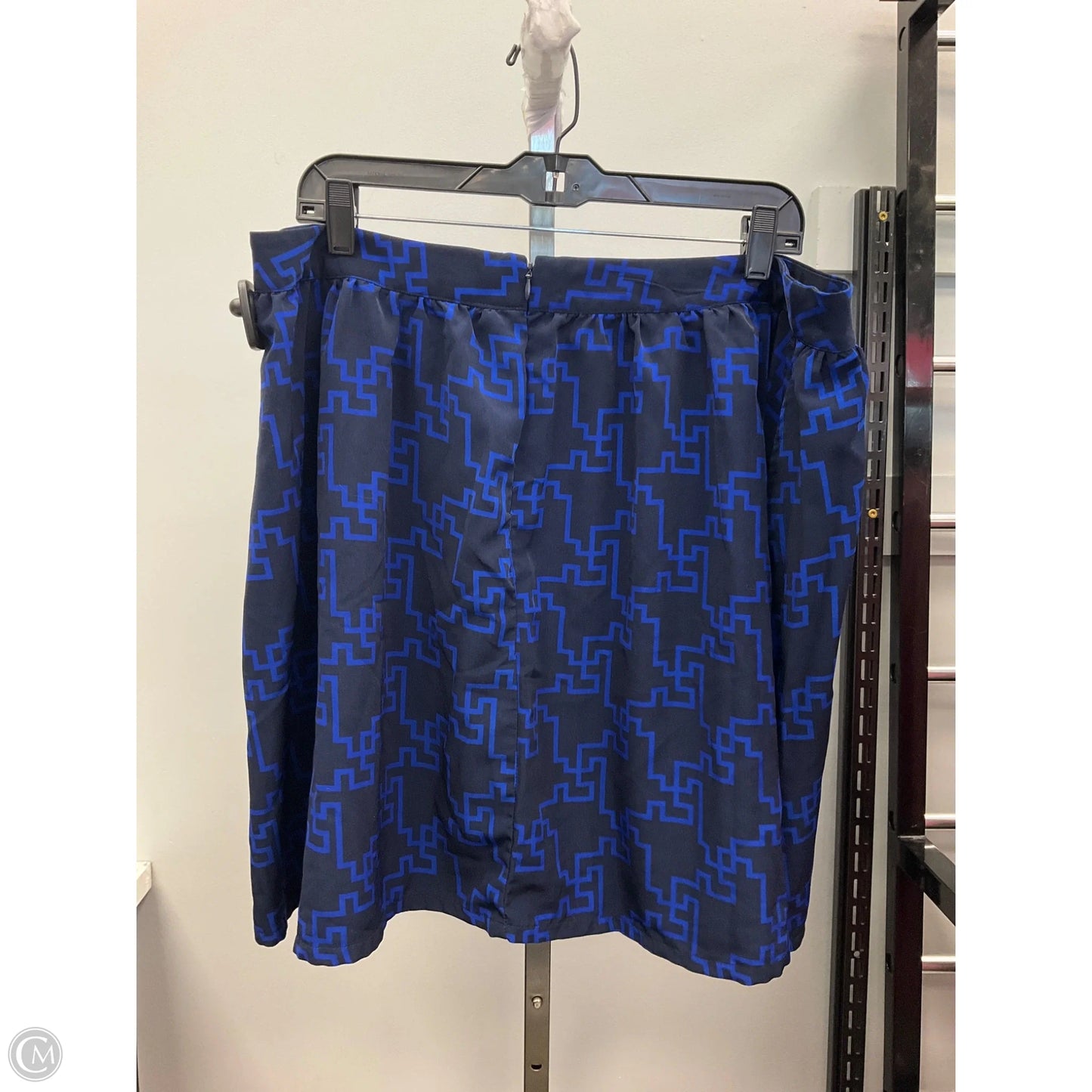 Skirt Mini & Short By Merona In Black & Blue, Size: Xxl