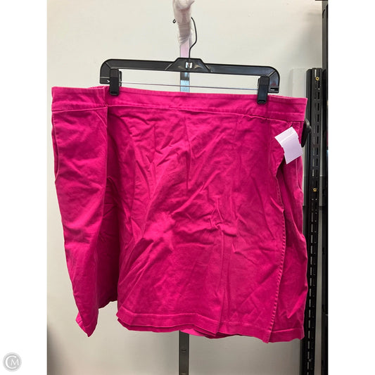 Skirt Mini & Short By Susan Graver In Pink, Size: 2x