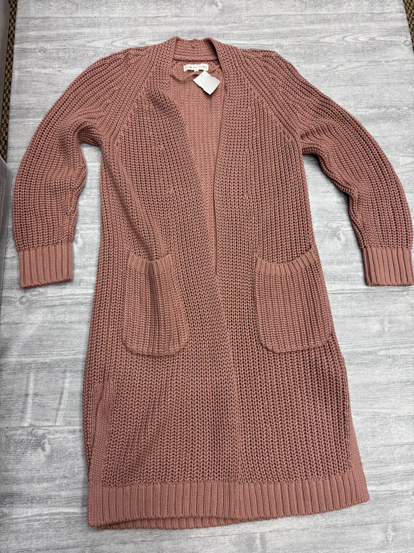 Sweater Cardigan By Lou And Grey In Pink, Size: S