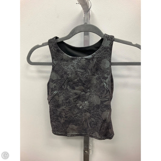 Athletic Bra By Lululemon In Black & Green, Size: 2