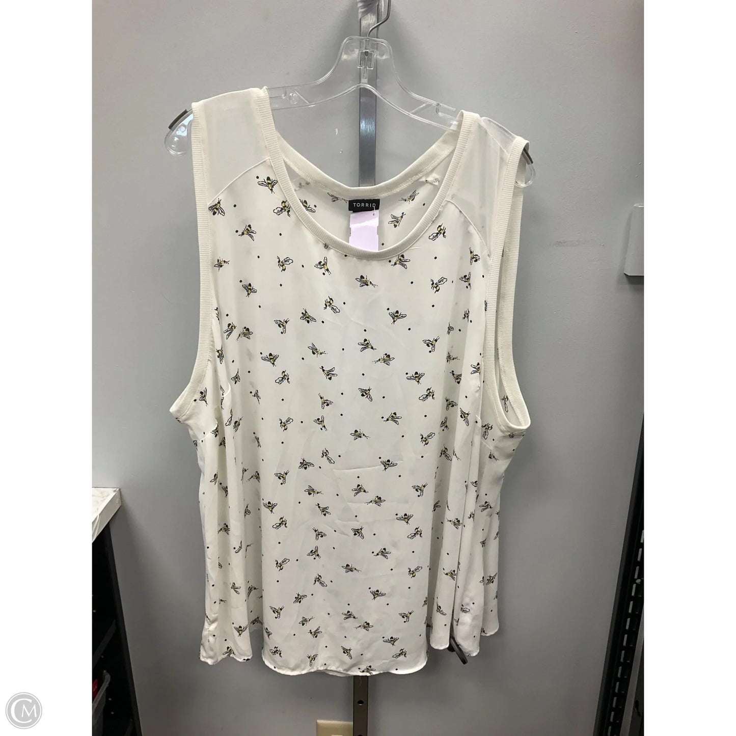 Top Sleeveless By Torrid In White, Size: 4x