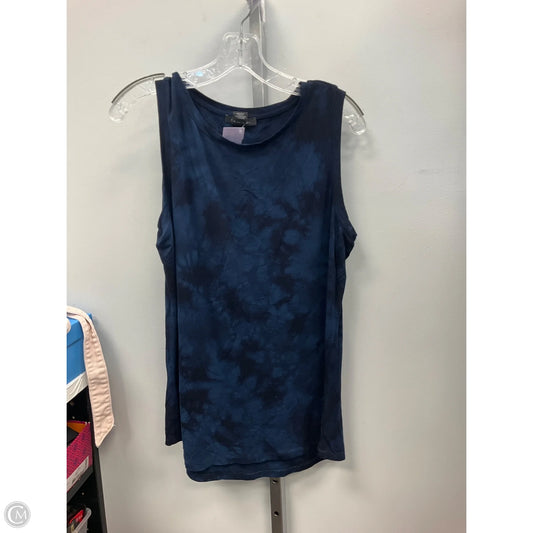 Top Sleeveless By Tahari In Tie Dye Print, Size: L