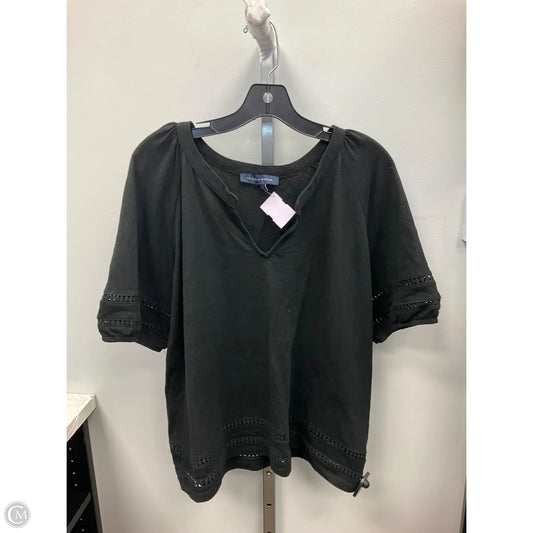Top Short Sleeve By Tommy Hilfiger In Black, Size: Xl