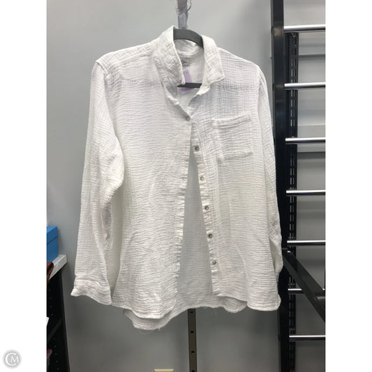 Top Long Sleeve By Jessica Simpson In White, Size: Xl