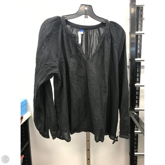 Top Long Sleeve By Old Navy In Black, Size: M