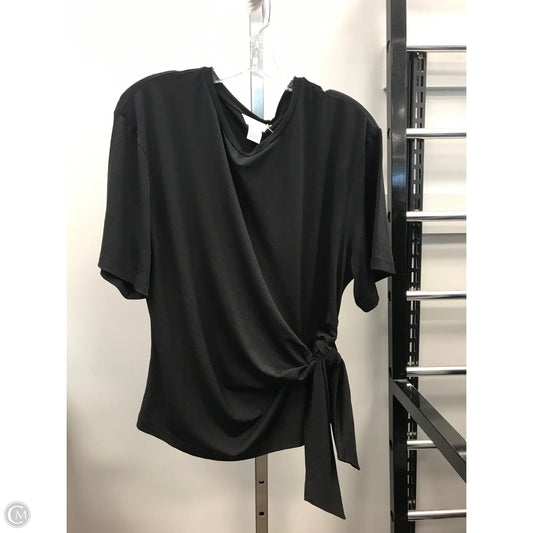 Top Short Sleeve By H&m In Black, Size: L