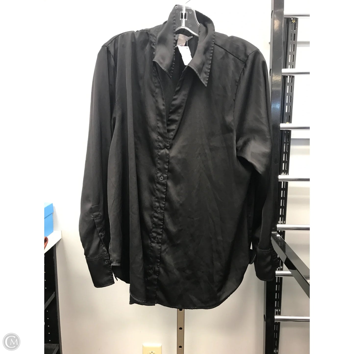 Top Long Sleeve By H&m In Black, Size: L