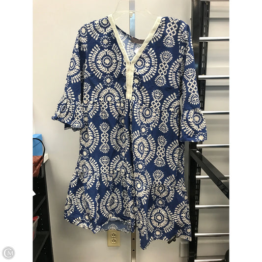 Dress Casual Short By Clothes Mentor In Blue, Size: Xl