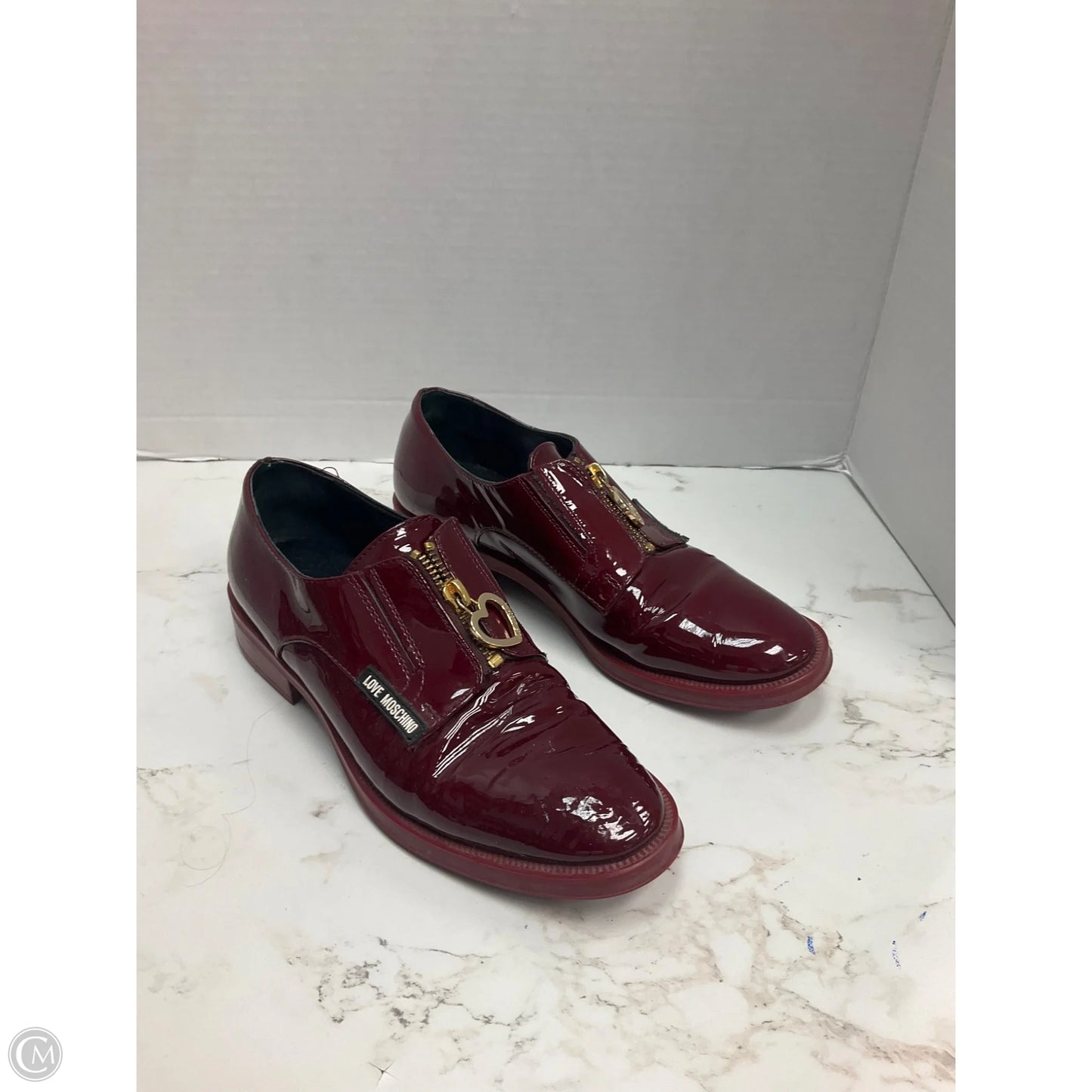 Shoes Heels Block By Love Moschino In Red, Size: 6.5
