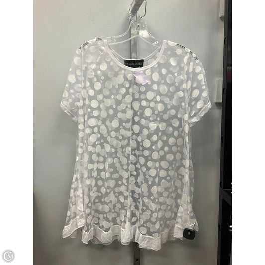 Top Short Sleeve By Clothes Mentor In Polkadot Pattern, Size: L