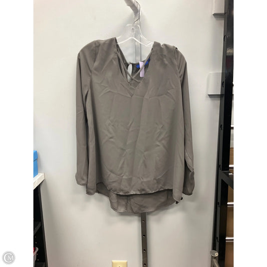Top Long Sleeve By Apt 9 In Grey, Size: M