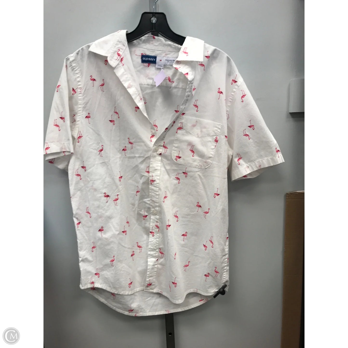 Top Short Sleeve By Old Navy In White, Size: M
