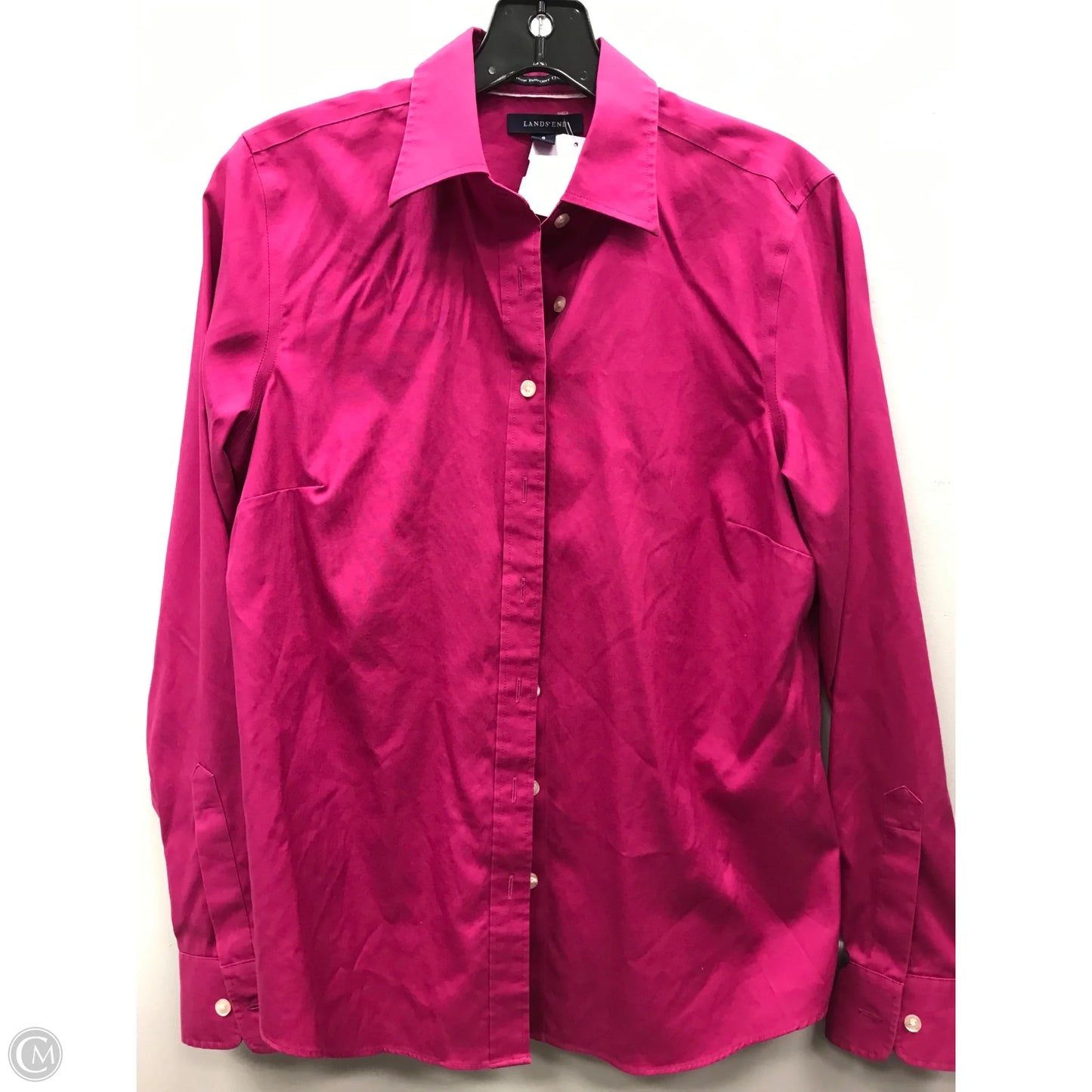 Top Long Sleeve By Lands End In Purple, Size: 8