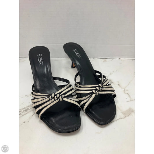 Shoes Heels Kitten By Classiques Entier In Black & White, Size: 7.5