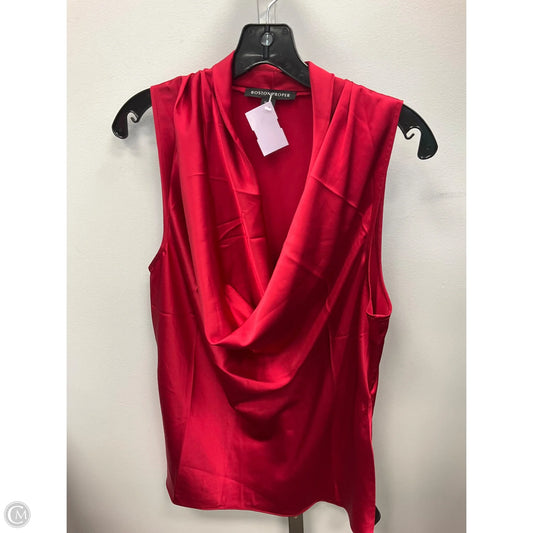 Top Sleeveless By Boston Proper In Red, Size: M