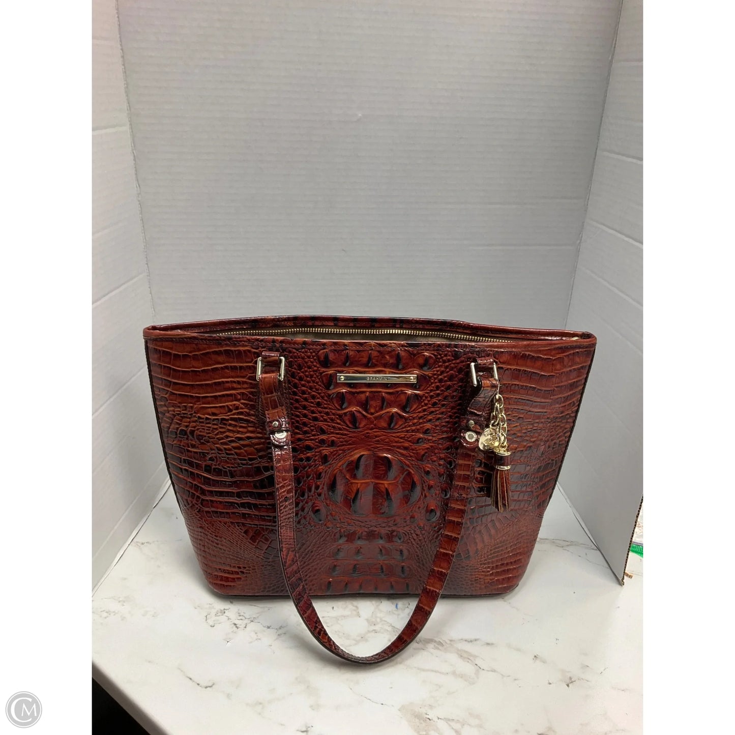 Handbag Designer By Brahmin, Size: Medium