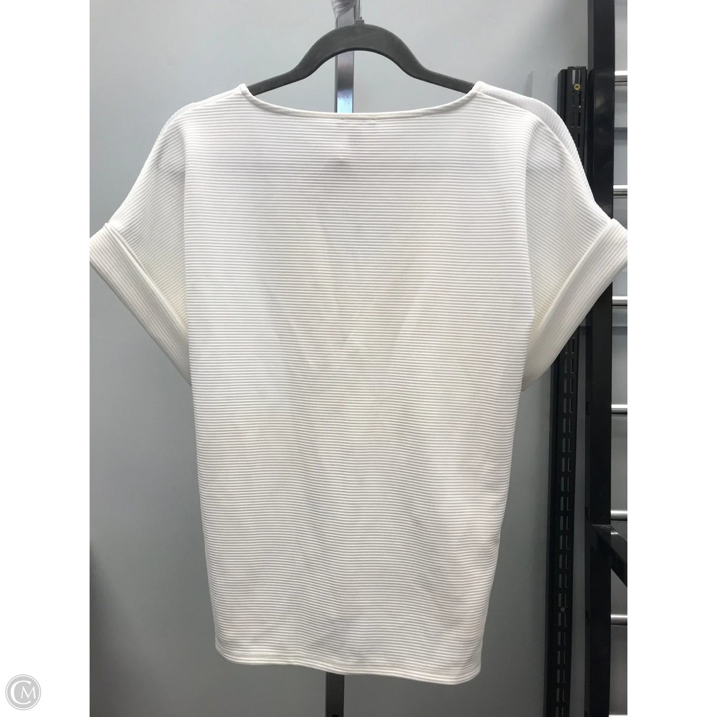 Top Short Sleeve By Express In White, Size: S