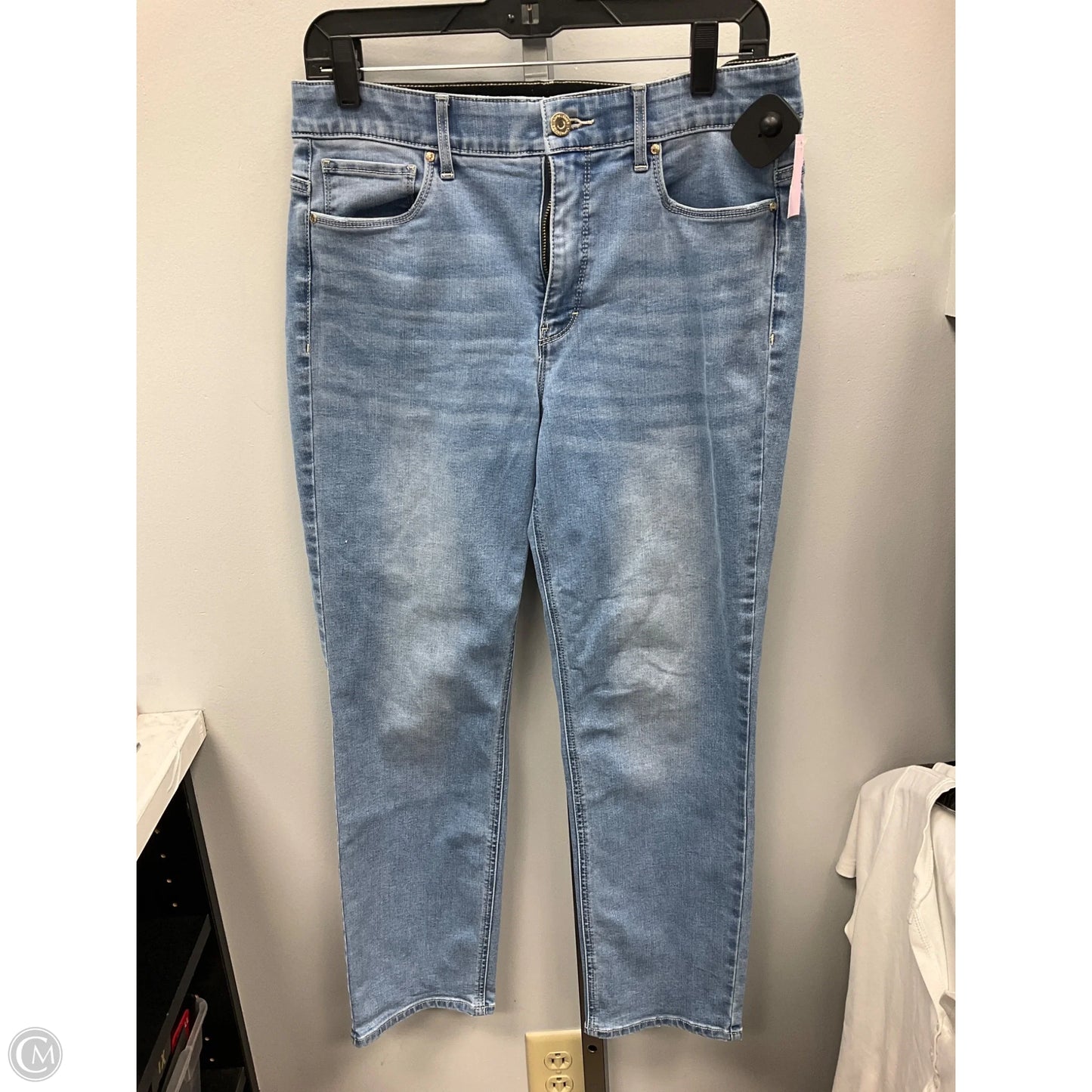 Jeans Straight By White House Black Market In Blue, Size: 10