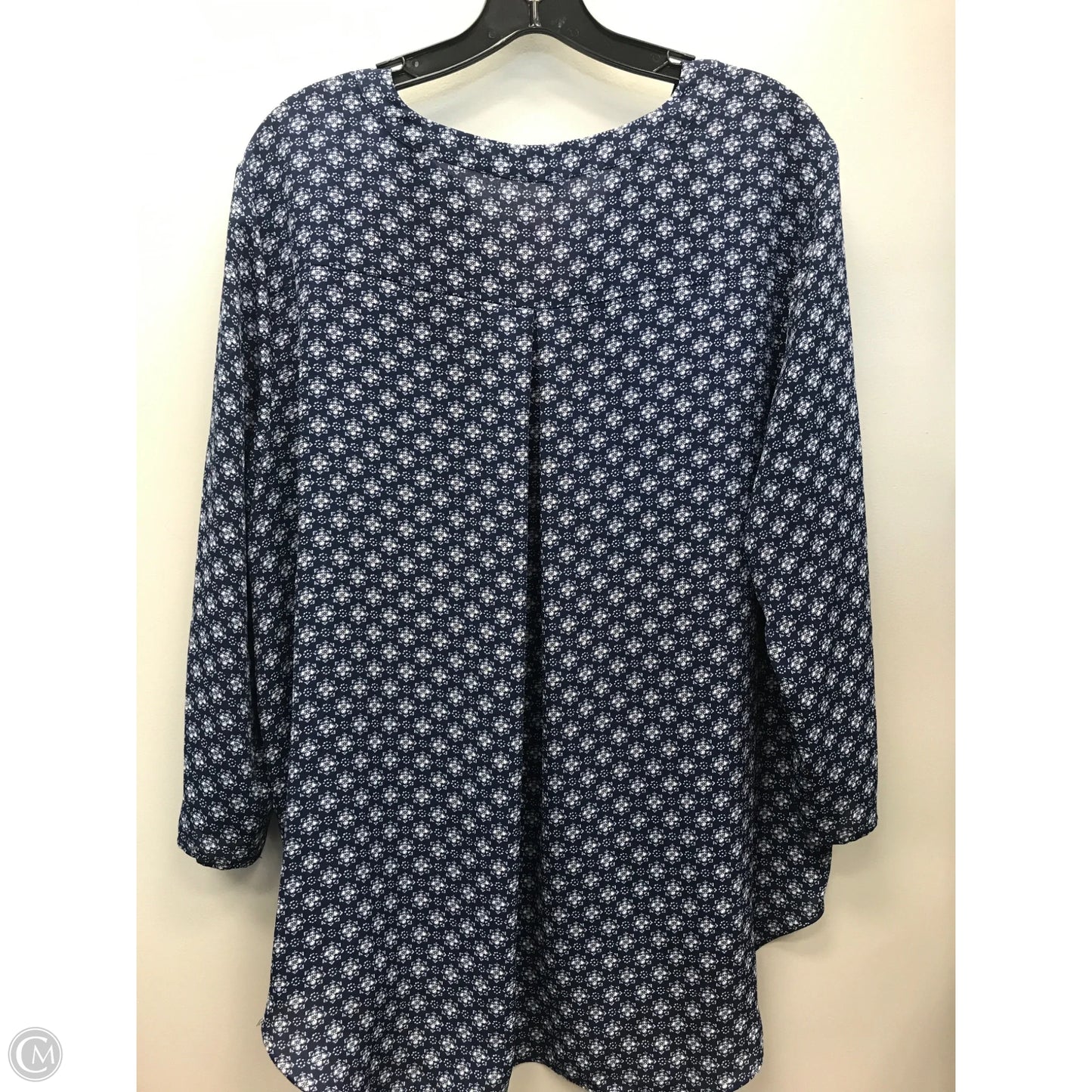Top Long Sleeve By Chaus In Blue, Size: Xl