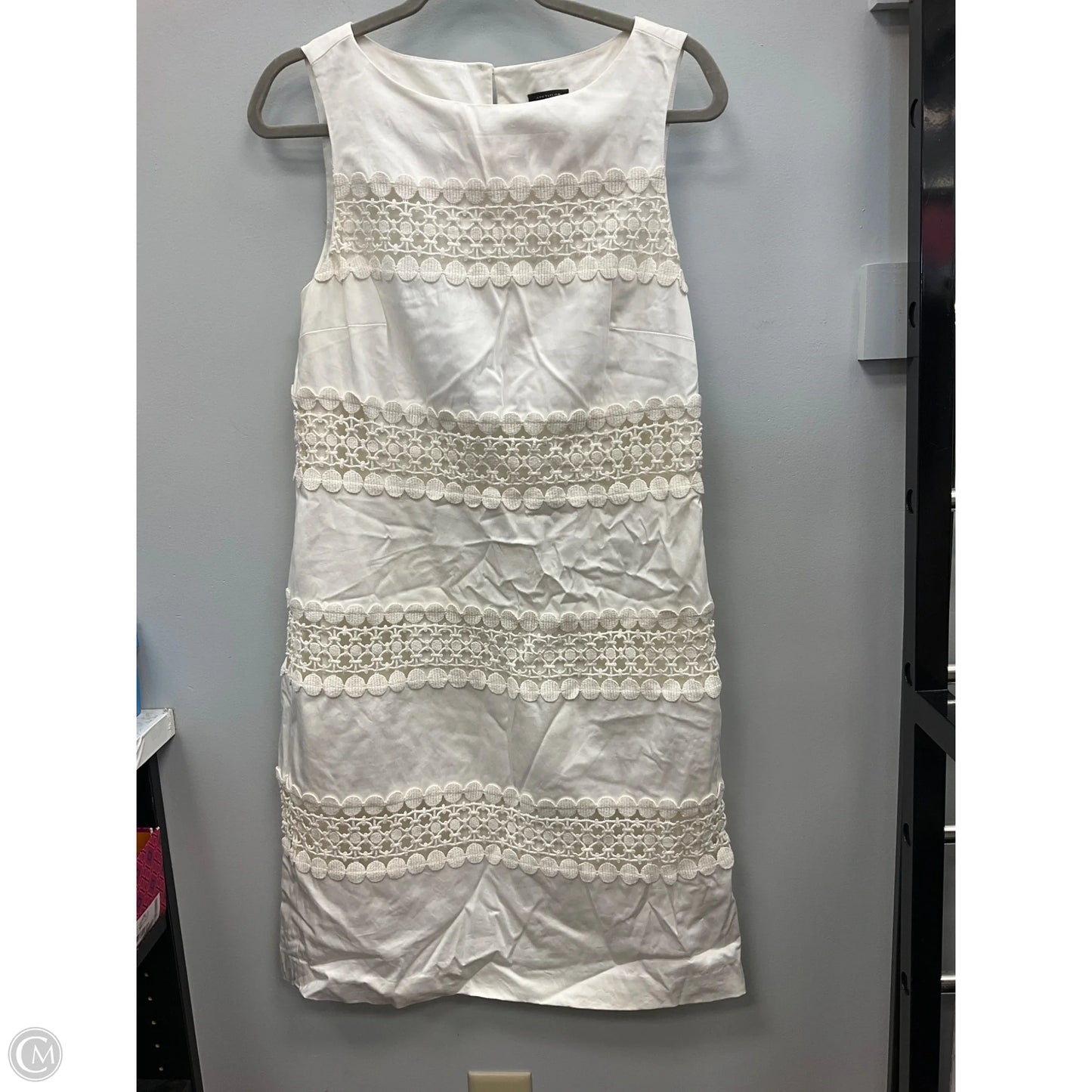 Dress Work By Ann Taylor In Cream, Size: 12