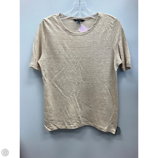 Top Short Sleeve By Banana Republic In Tan, Size: Mp