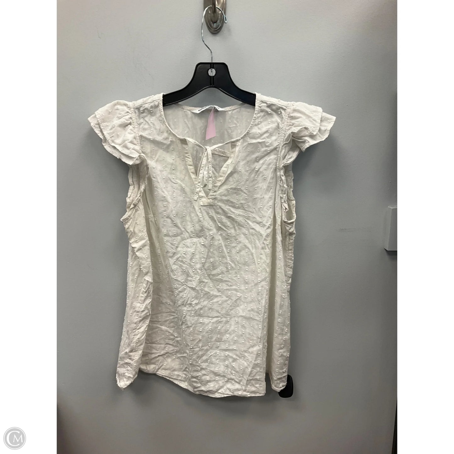 Top Sleeveless By Sonoma In White, Size: M