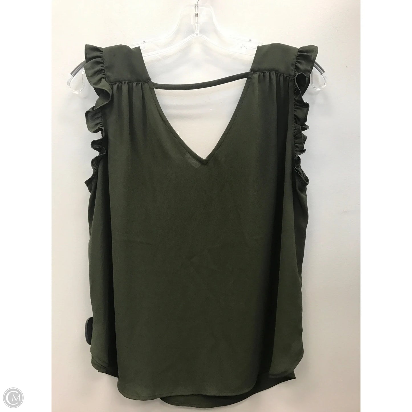 Top Sleeveless By Loft In Green, Size: Mp