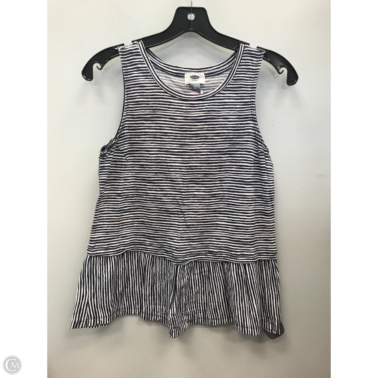 Top Sleeveless Basic By Old Navy In Striped Pattern, Size: Xs