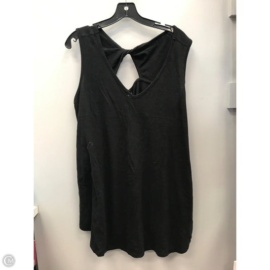 Top Sleeveless By Terra & Sky In Black, Size: 2x