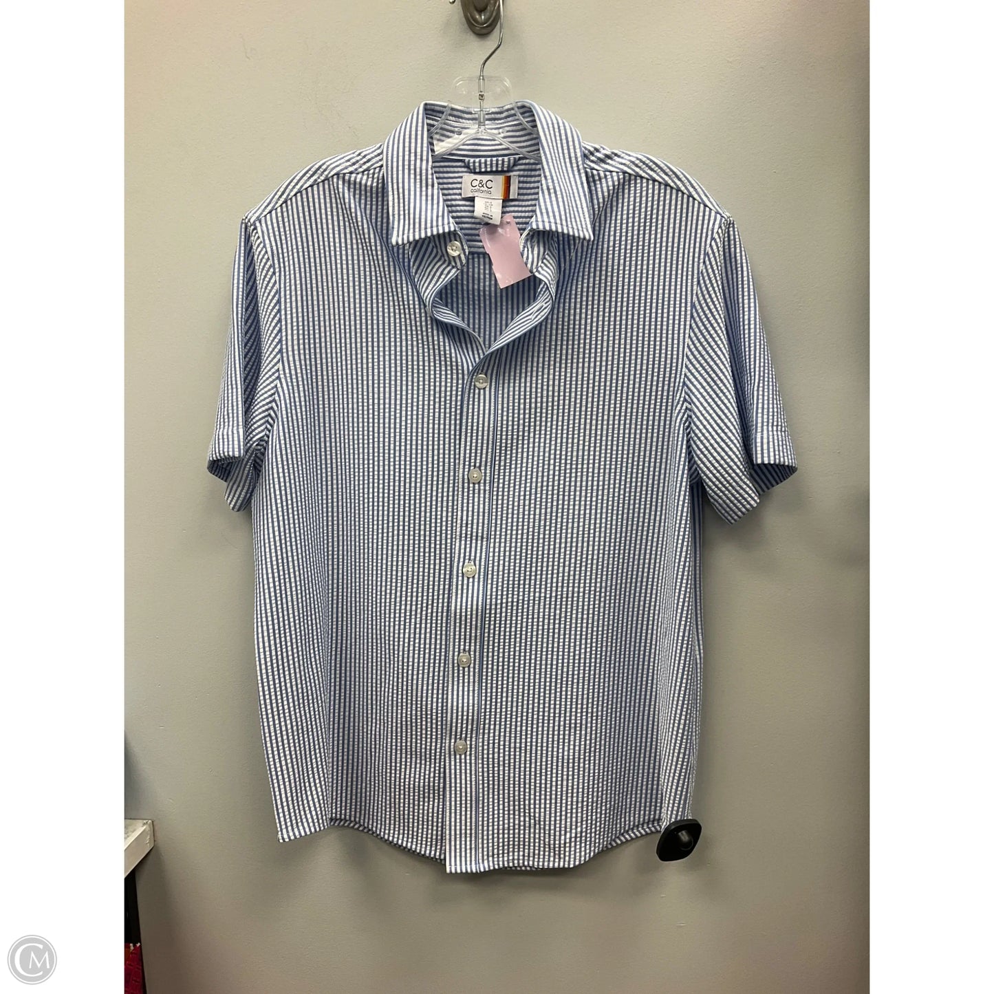 Top Short Sleeve By C And C In Striped Pattern, Size: S