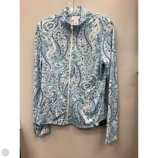 Sweatshirt Collar By Sigrid Olsen In Paisley Print, Size: L