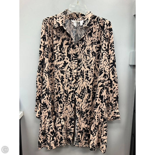 Dress Casual Short By H&m In Black & Cream, Size: L