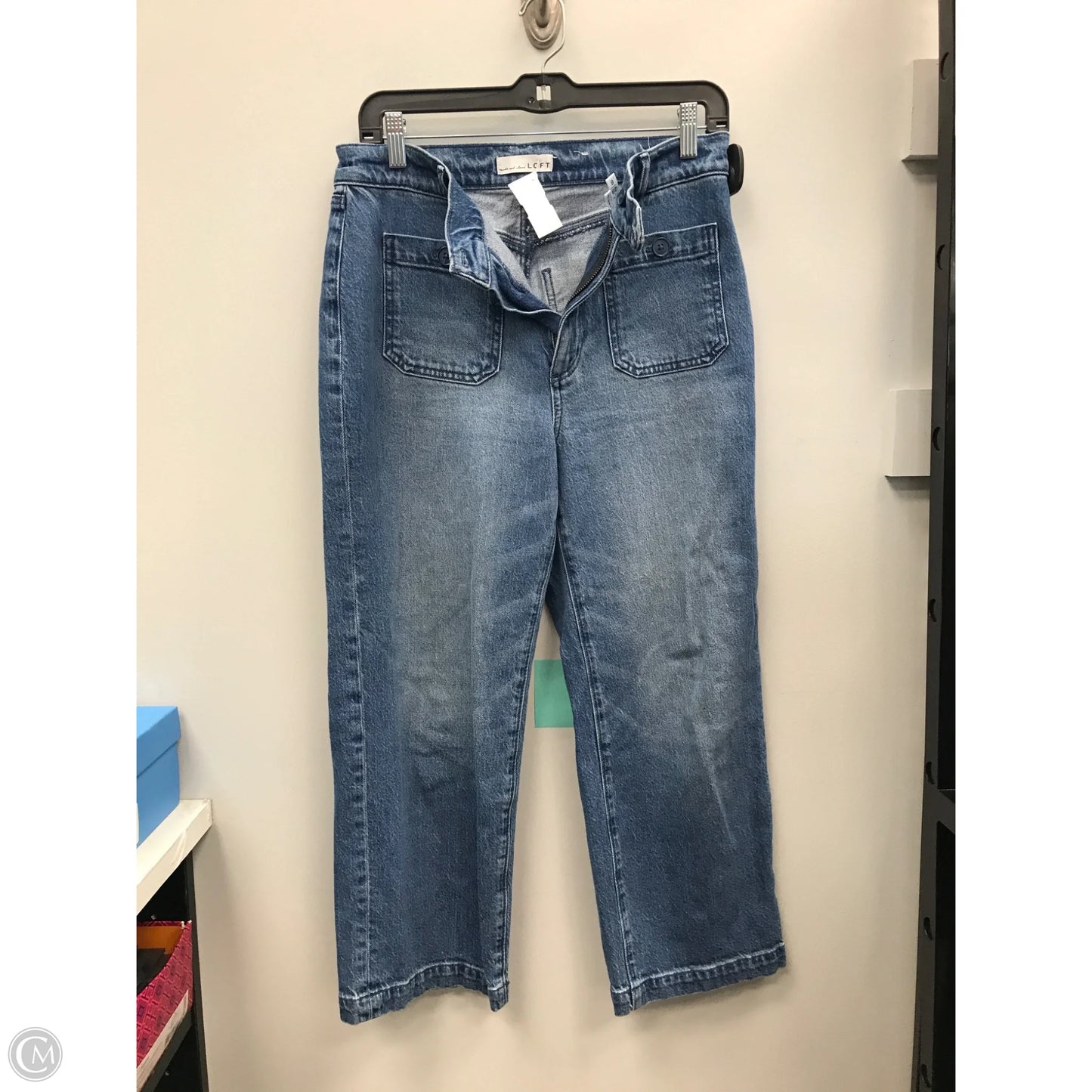 Jeans Wide Leg By Loft In Blue, Size: 6