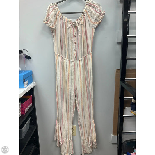 Jumpsuit By Vintage Havana In Striped Pattern, Size: L