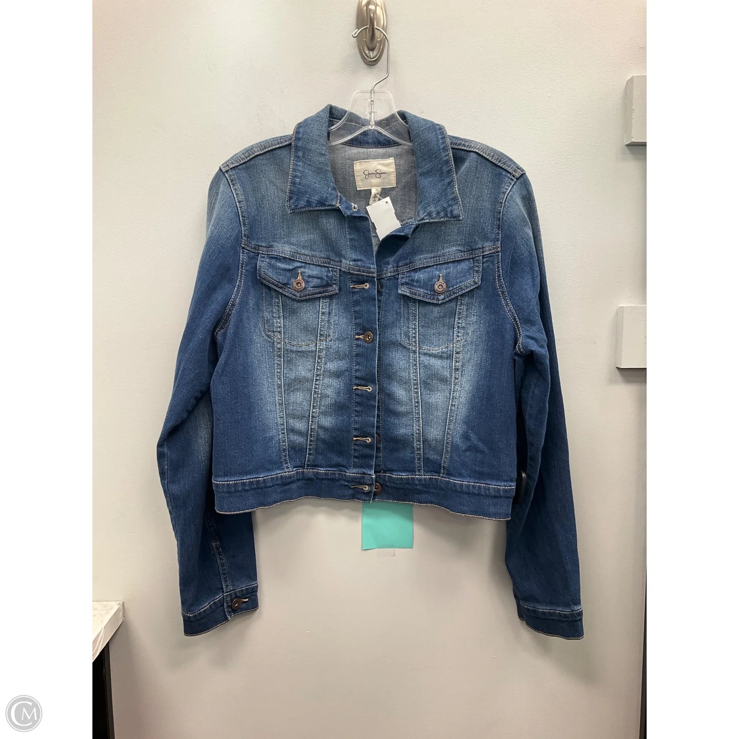 Jacket Denim By Jessica Simpson In Blue, Size: Xl