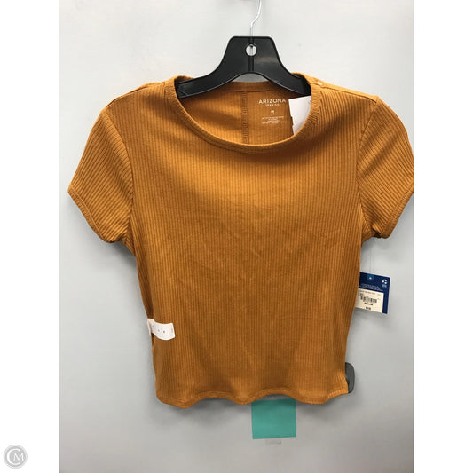 Top Short Sleeve Basic By Arizona In Orange, Size: M