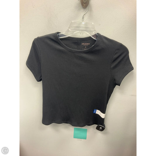 Top Short Sleeve Basic By Arizona In Black, Size: M