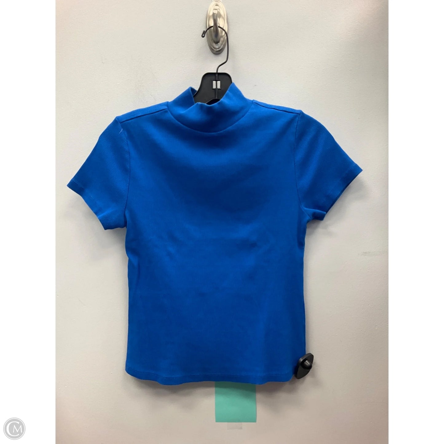 Top Short Sleeve By Maeve In Blue, Size: M