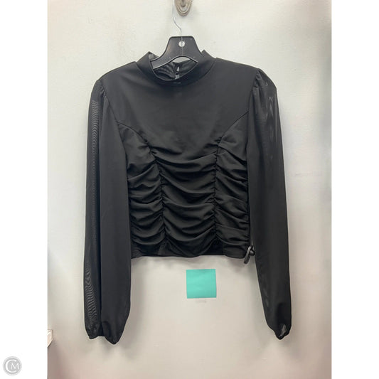 Top Long Sleeve By Clothes Mentor In Black, Size: M
