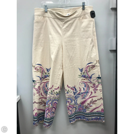 Top Long Sleeve By Chicos In Cream, Size: Xl