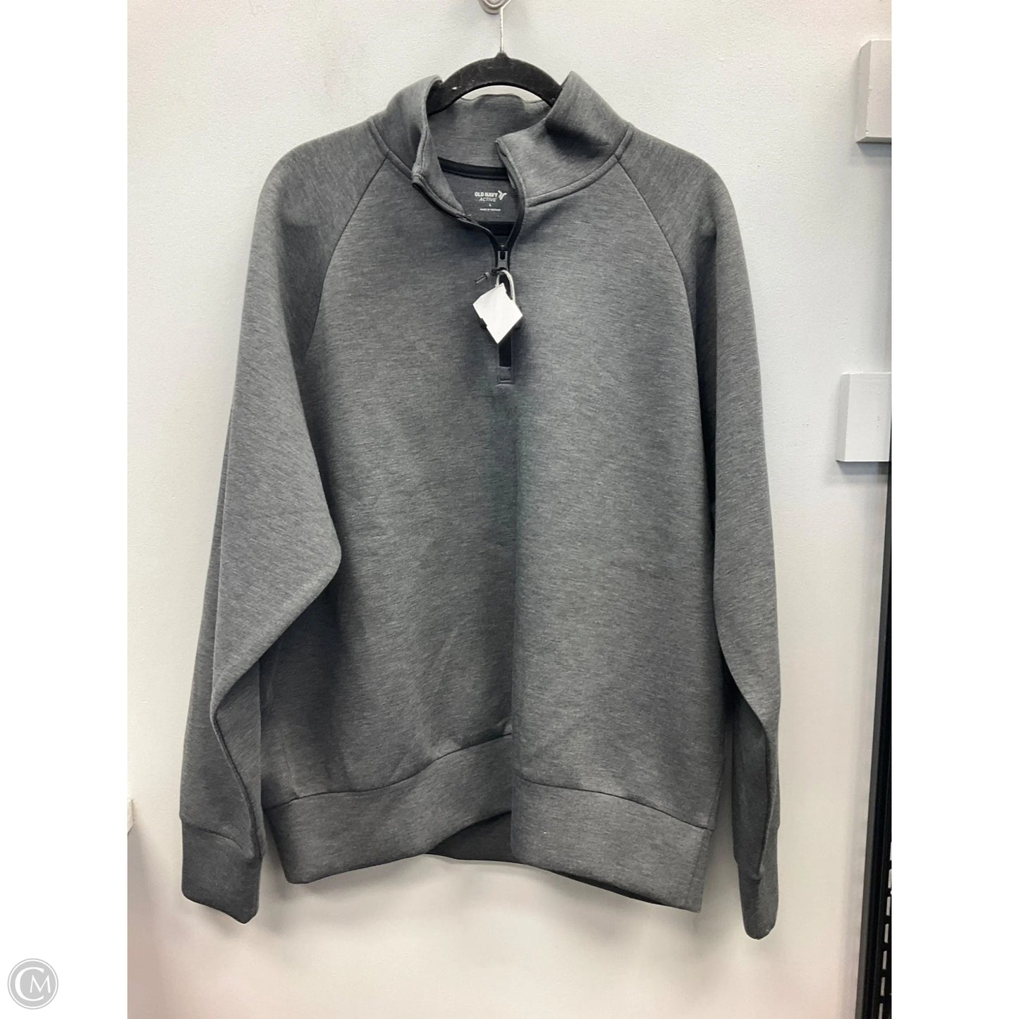 Athletic Sweatshirt Collar By Old Navy In Grey, Size: L