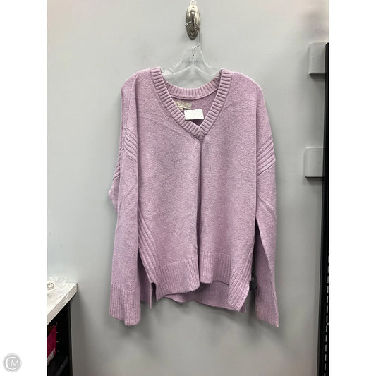 Sweater By Loft In Purple, Size: Xl