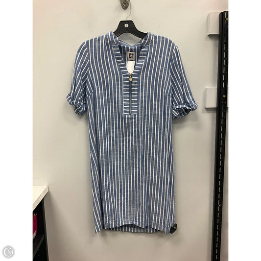 Dress Casual Short By Anne Klein In Blue & White, Size: 4