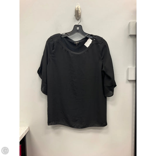 Top 3/4 Sleeve By Loft In Black, Size: Mp