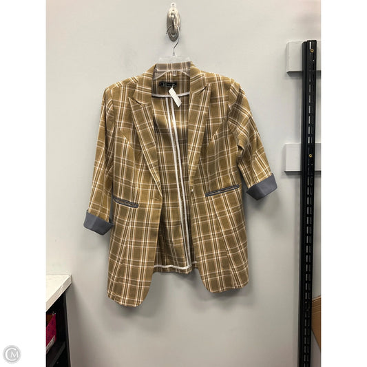 Blazer By Clothes Mentor In Plaid Pattern, Size: Xs